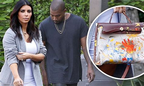 north west hermes bag|Kim Kardashian Shows Off Hermes Bag Painted By North West.